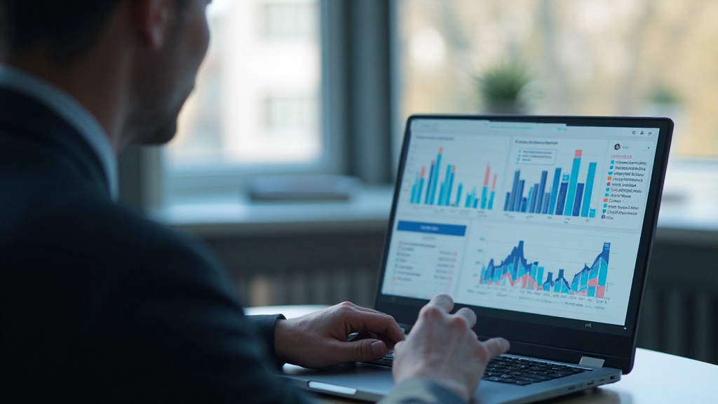 Специалист по данным готовит презентацию с несколькими графиками и диаграммами для руководства компании