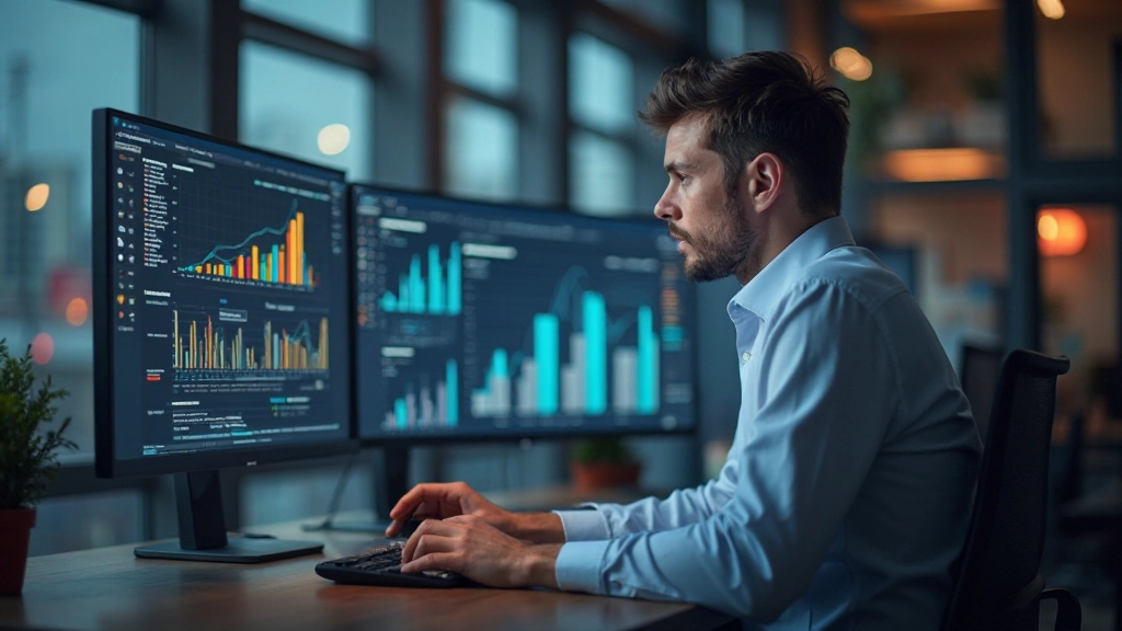 Профессиональная визуализация аналитического дашборда с графиками и метриками